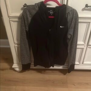 Women’s Nike Black and Gray Full-Zip Jacket